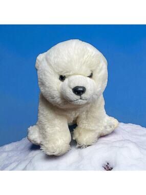 FAO Schwarz Polar Bear Plush 11" Stuffed Animal Nursery Baby Shower Gift White
